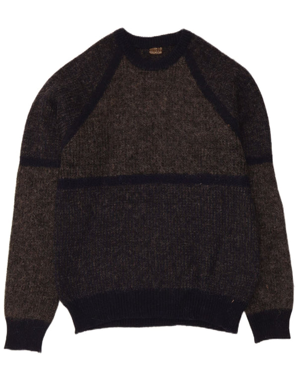 DALMINE Herre Crew Neck sweater IT 50 Medium Grey Colourblock Uld