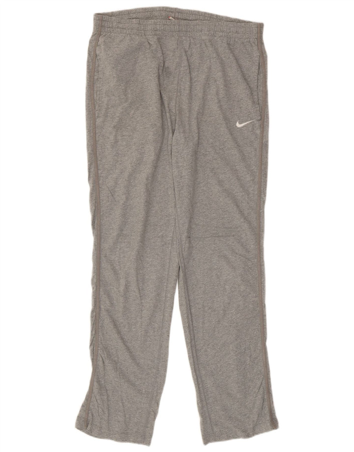 NIKE Mens Tracksuit Trousers Large  Grey Cotton
