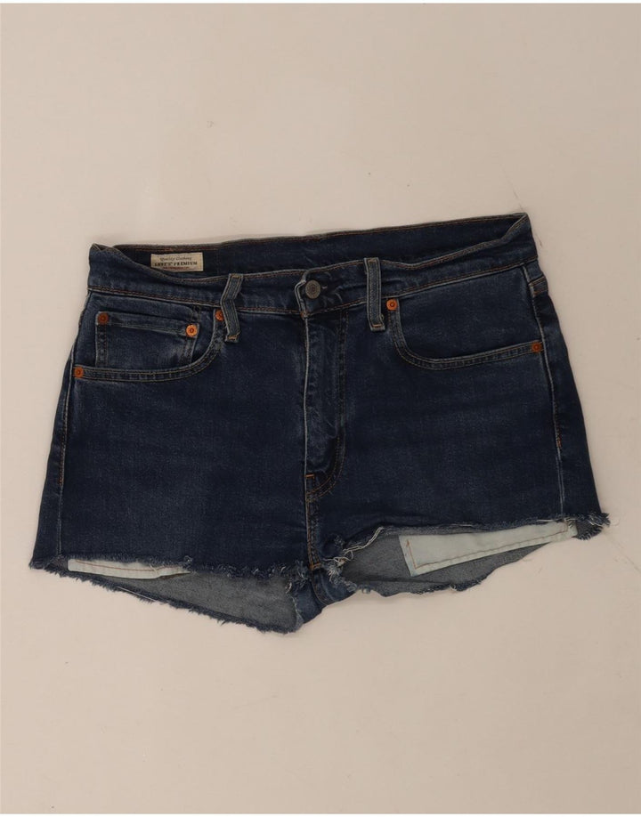 Levi's Mujer 512 Shorts Vaqueros W32 Algodón Azul Medio