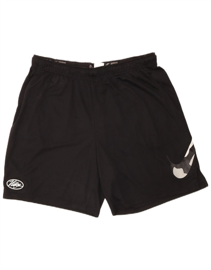 Nike Mens Dri Fit Graphic Sport Shorts 2XL  Black Polyester