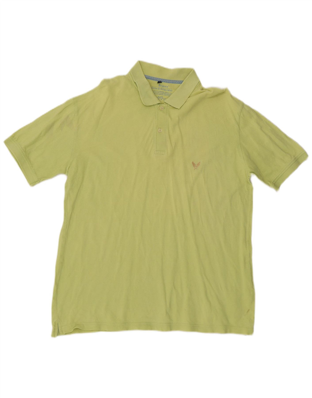 Avirex Mens Polo Shirt XL Green Cotton