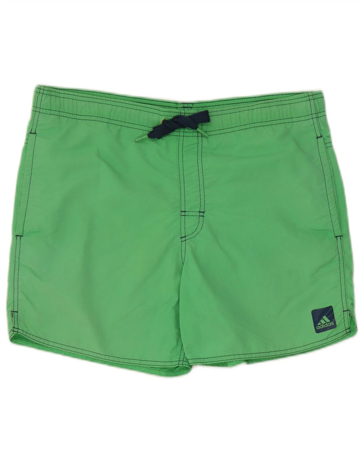 Adidas Mens Swimming Shorts Small  Green Nylon