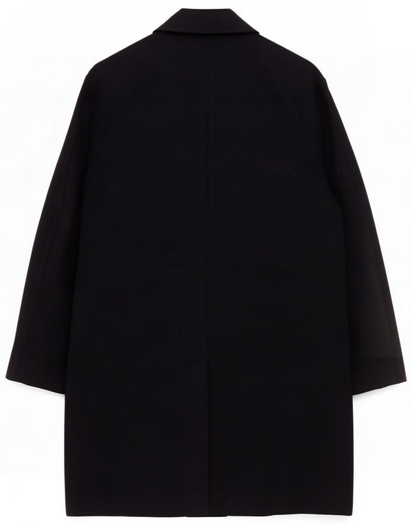 Cos Mens 3 Button Overcoat UK 36 Small Navy Blue Cotton