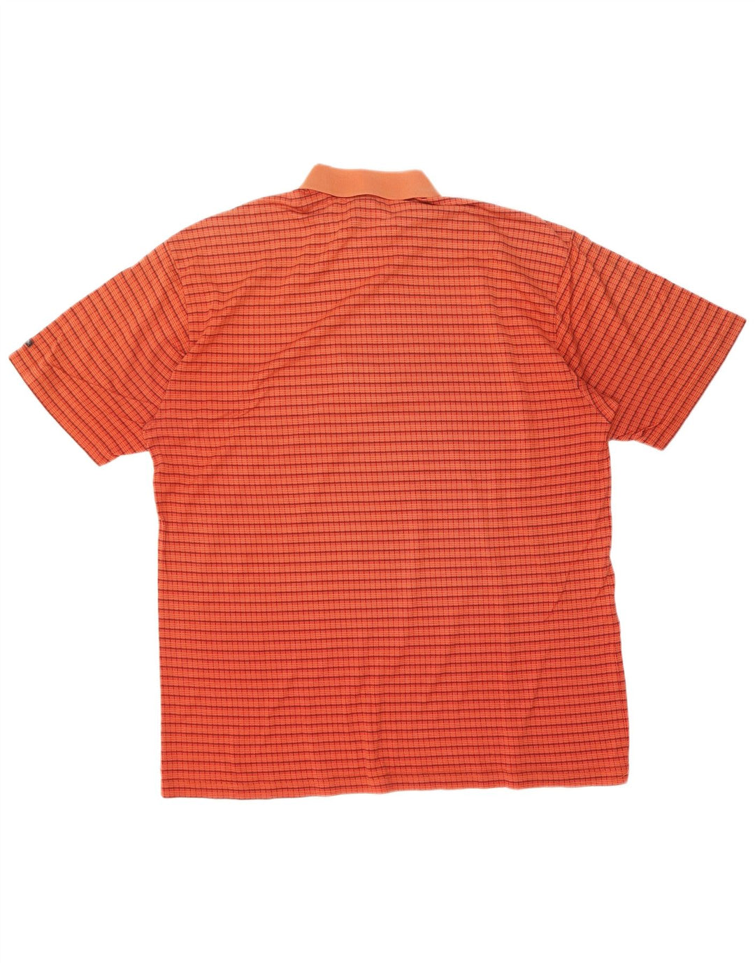 Baffo Mens Polo Shirt IT 56 XL Orange Check Cotton