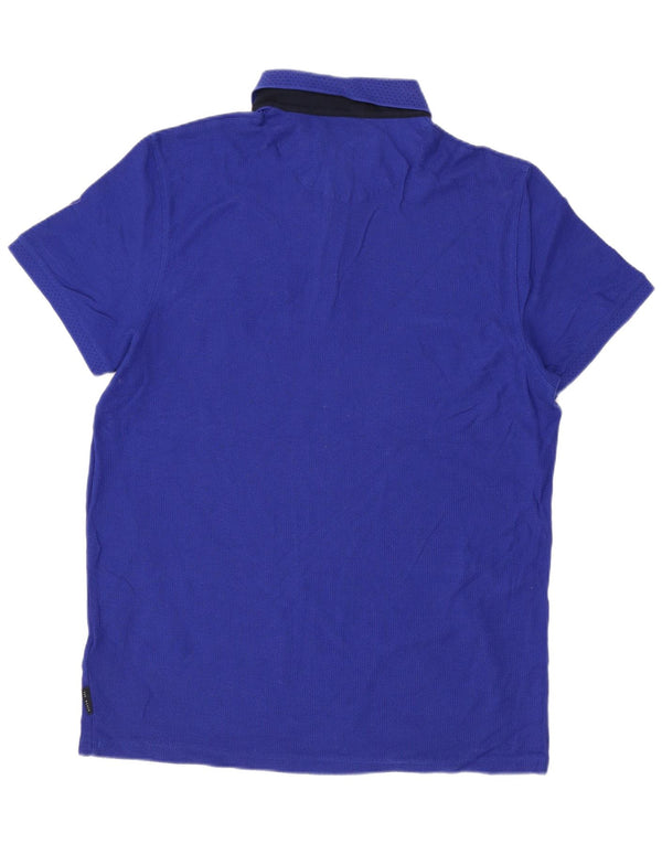 Ted Baker Polo Homme Taille 4 Grand Bleu Coton