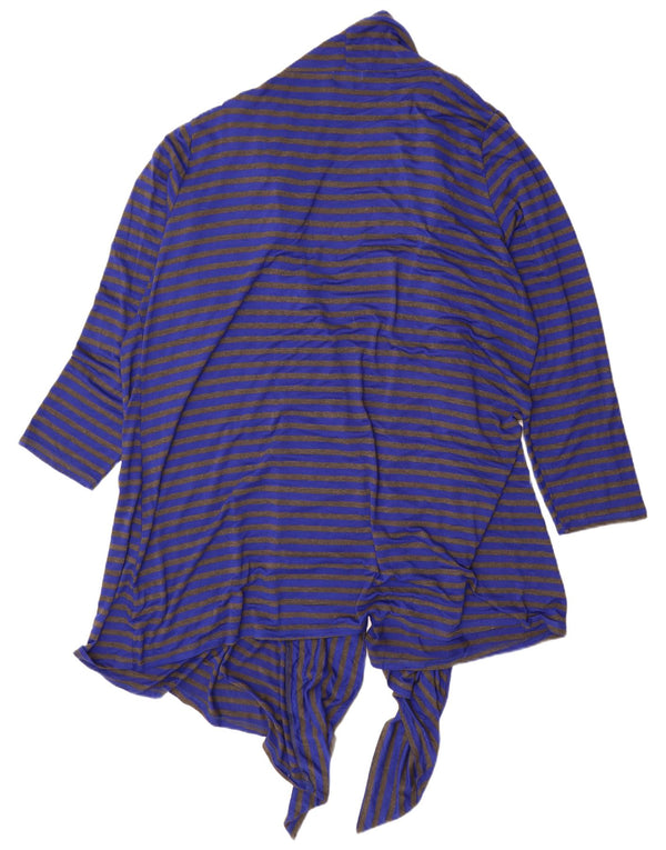 Marks & Spencer Womens Autograph Asymmetric Cardigan Sweater UK 24 4XL Blue