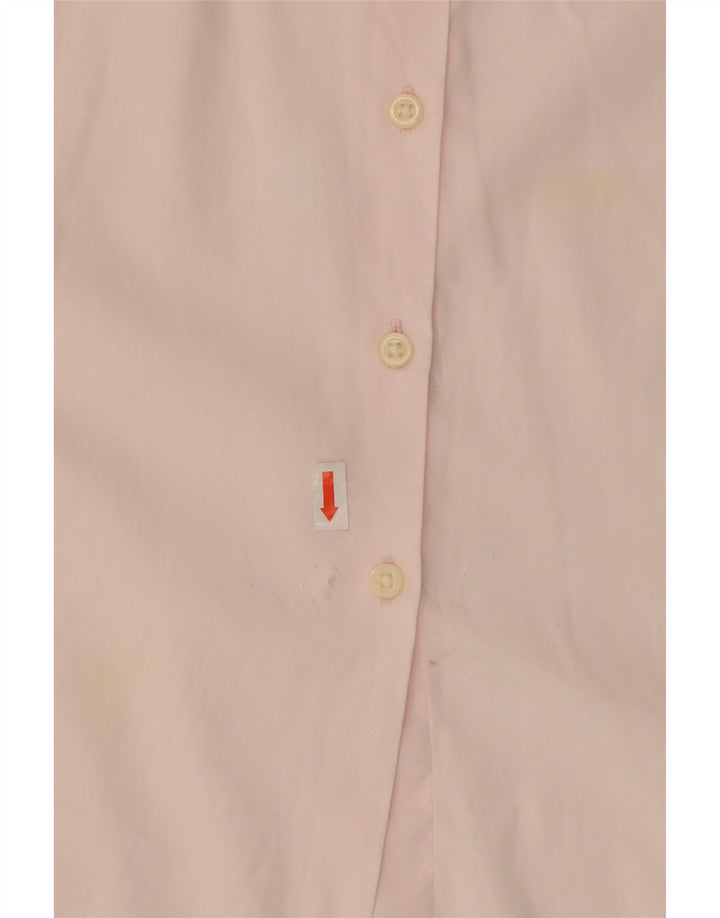 TOMMY HILFIGER Womens Stretch Shirt US 8 Medium Pink Cotton Vintage Tommy Hilfiger and Second-Hand Tommy Hilfiger from Messina Hembry 