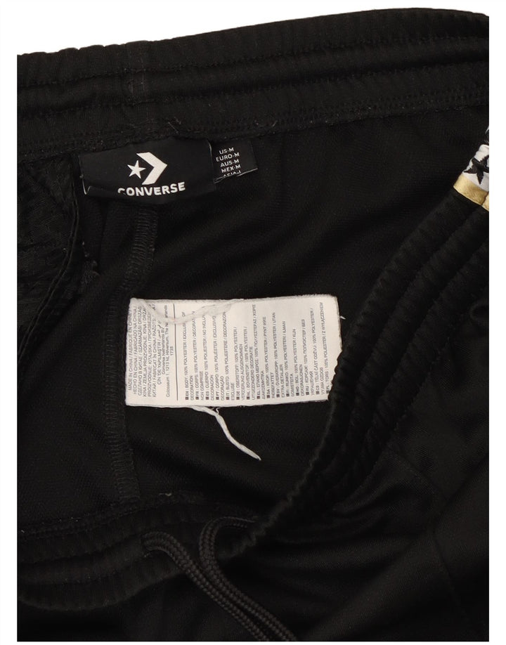 Converse Mens Graphic Tracksuit Trousers Joggers Medium  Black Cotton