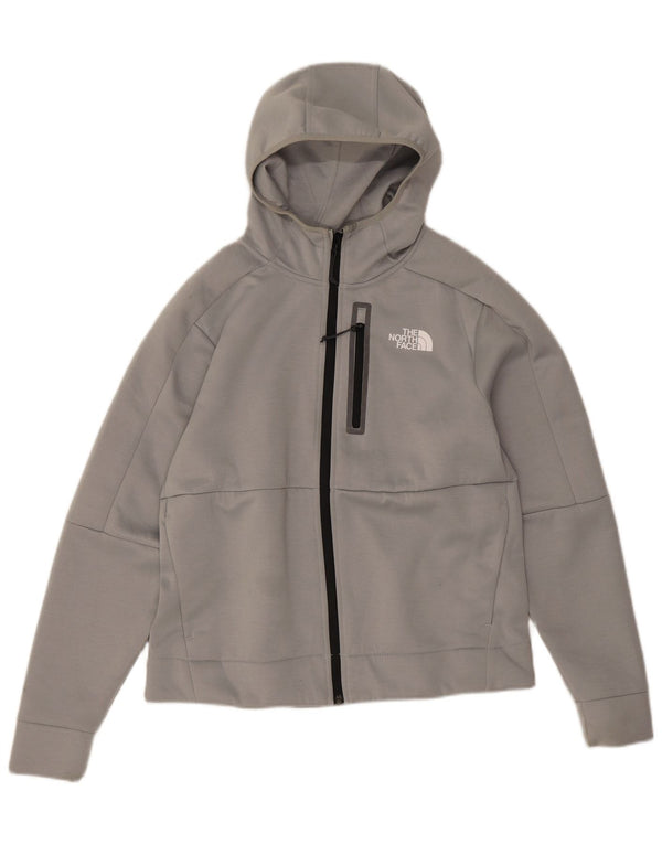 The North Face Pull à capuche zippé pour femme UK 12 Gris moyen Polyester