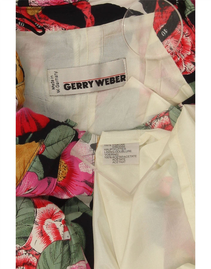 GERRY WEBER Womens Pleated Skirt EU 40 Medium W30  Multicoloured Floral Vintage Gerry Weber and Second-Hand Gerry Weber from Messina Hembry 