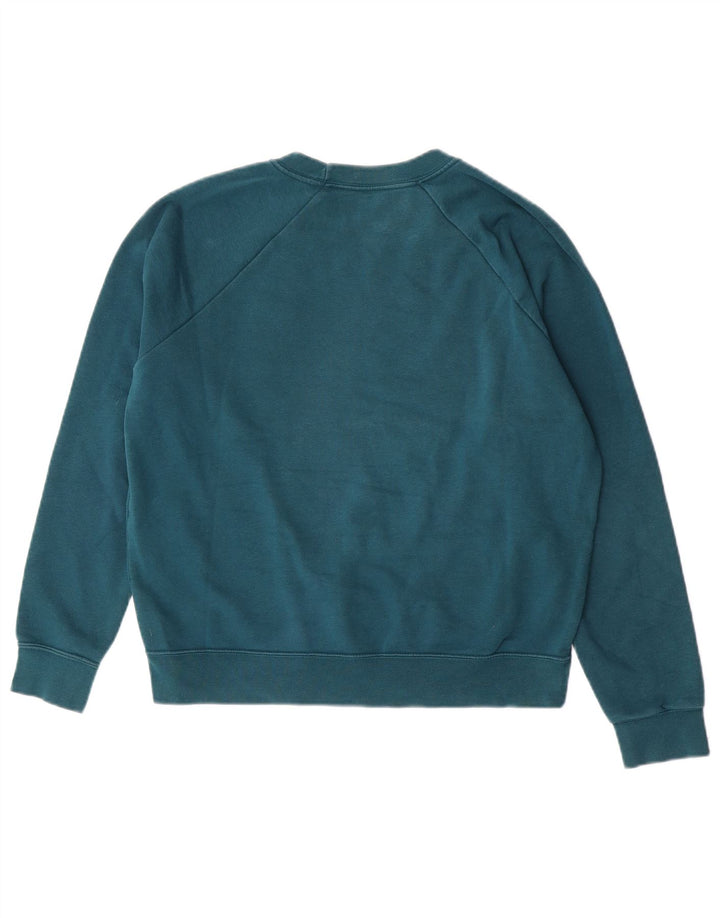 Nike Womens Sweatshirt Jumper UK 14 Medium Green Cotton