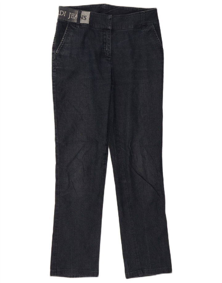 Trussardi Womens Graphic Slim Jeans W26 L31 Navy Blue