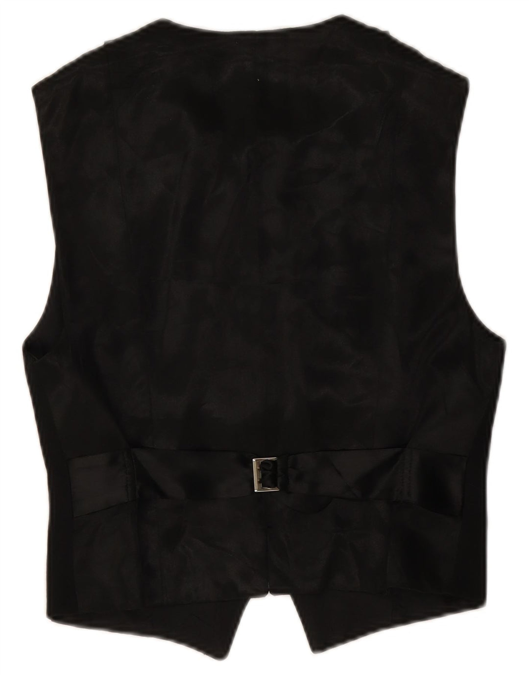 Vintage Womens Waistcoat UK 16 Small Black Wool