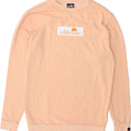 ELLESSE Womens Graphic Sweatshirt Jumper UK 14 Medium Orange Cotton Vintage Ellesse and Second-Hand Ellesse from Messina Hembry 