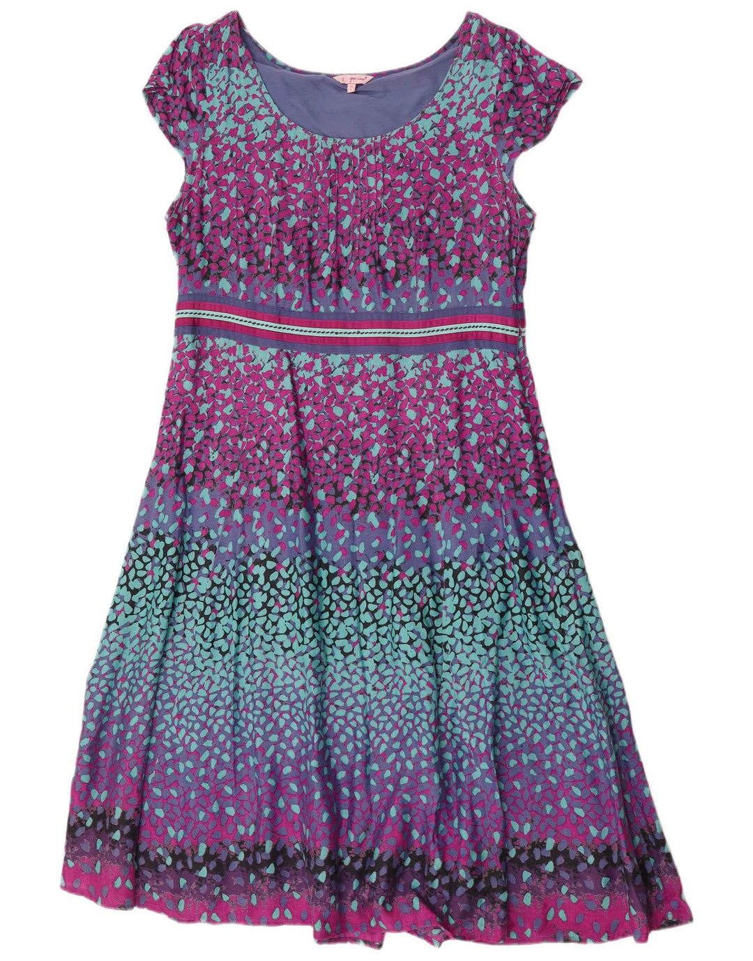 Marks & Spencer Damen Per Una A-Linien-Kleid UK 16 Large Mehrfarbig