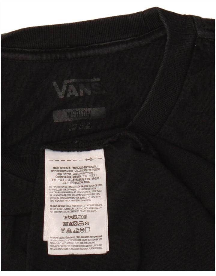 Męski T-shirt VANS, średni czarny, bawełniany