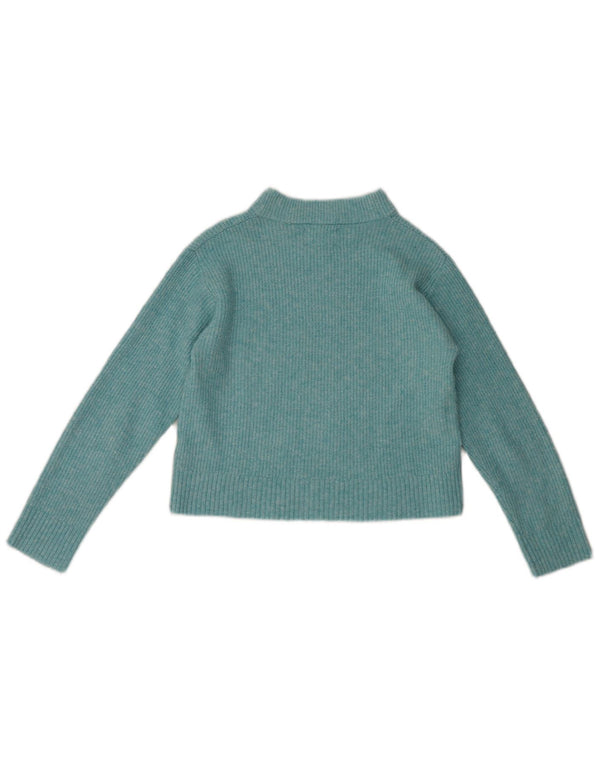 Maglione corto con scollo a barca per ragazze Zara 11-12 anni in poliestere blu