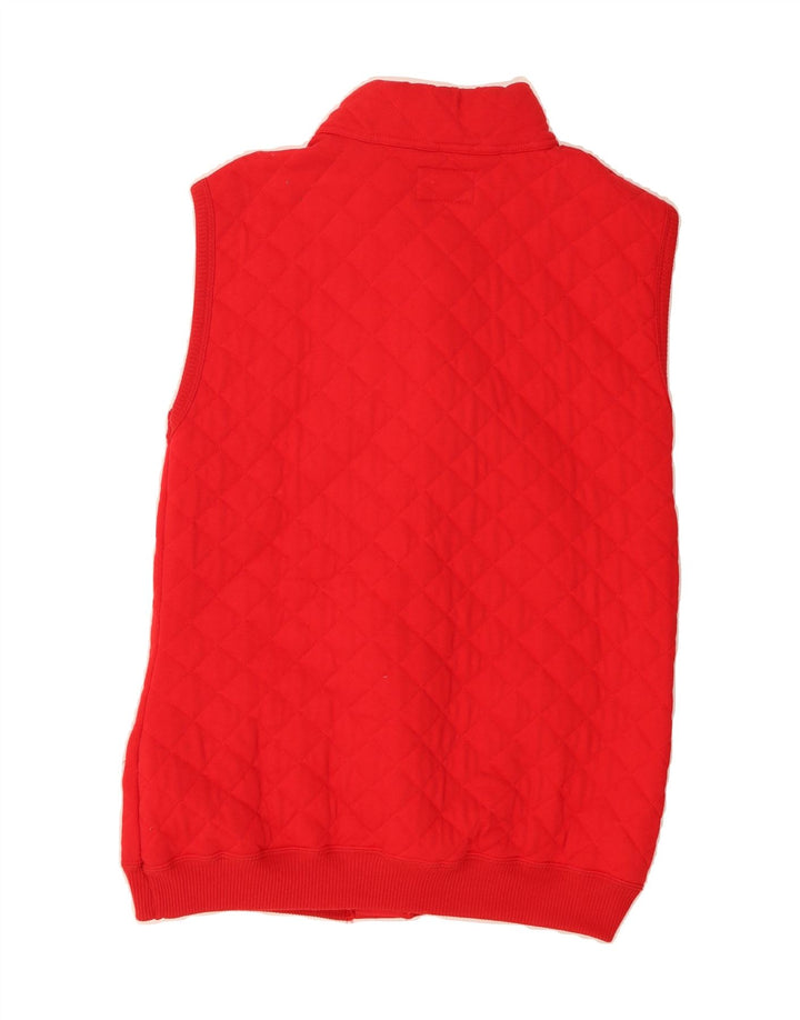 VINTAGE Boys Quilted Gilet 13-14 Years XL Red Vintage Vintage and Second-Hand Vintage from Messina Hembry 