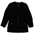 BOGNER Womens 5 Button Blazer Jacket UK 14 Medium Black