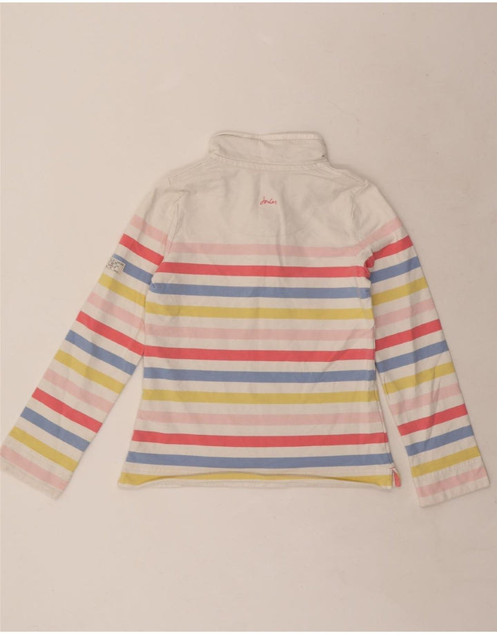 Joules Felpa da donna Maglione UK 8 Piccolo cotone a righe multicolore