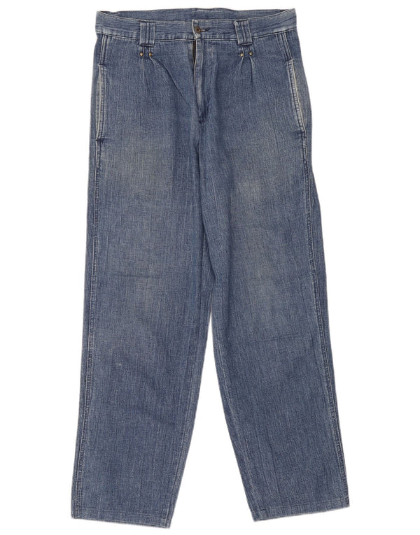 Carrera Mens Straight Jeans W34 L30 Blue Cotton