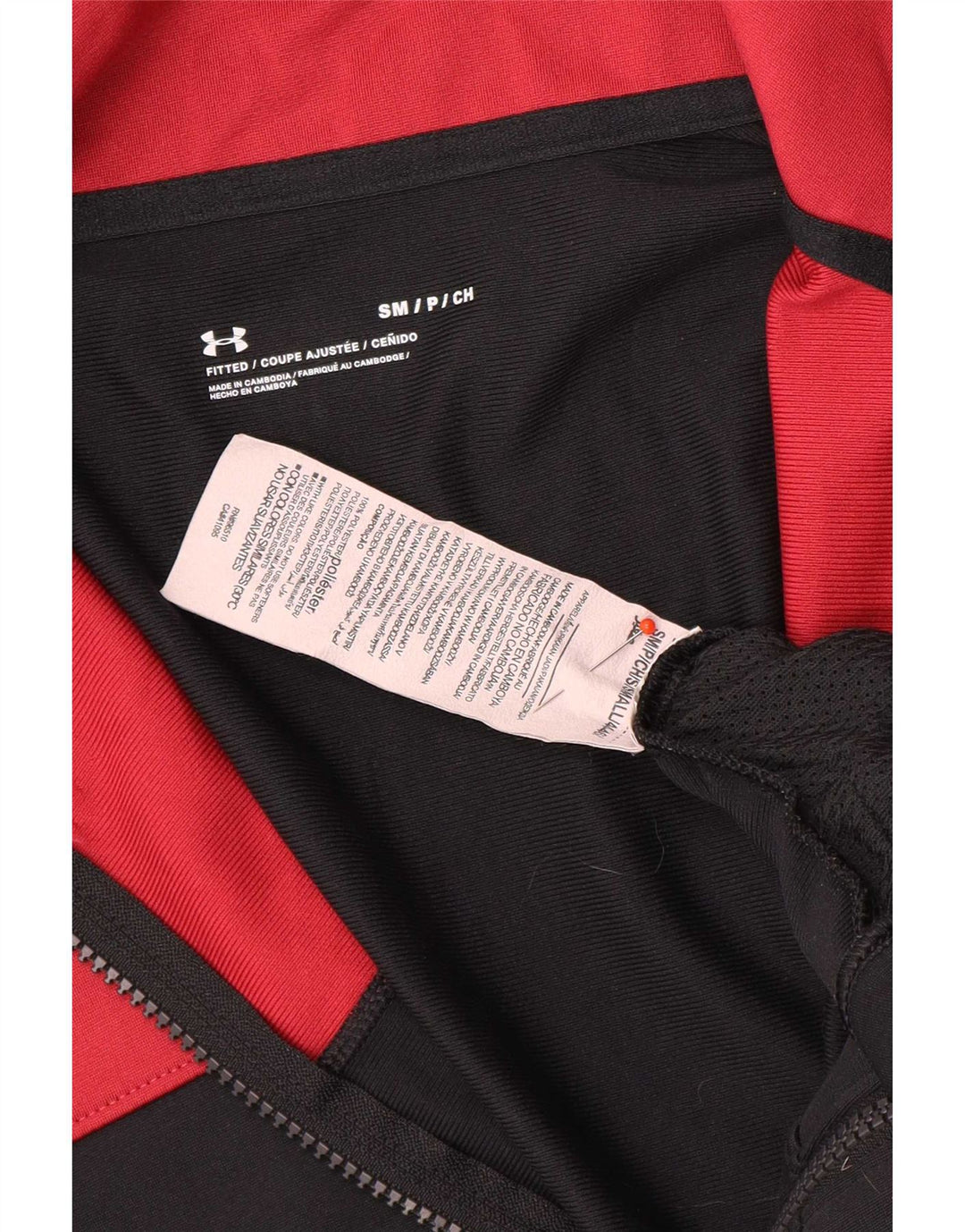 Under Armour muška gornja jakna trenirke Mala crna poliesterska boja