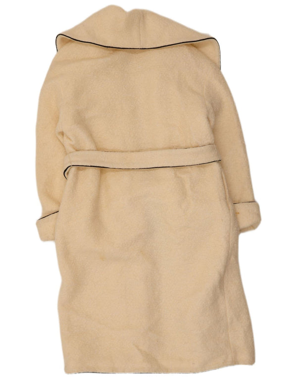 Marks & Spencer Manteau surdimensionné pour femme UK 10 Petite laine beige