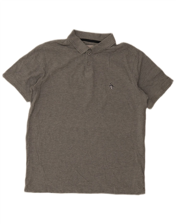 Penguin Polo Homme Gris Moyen Coton