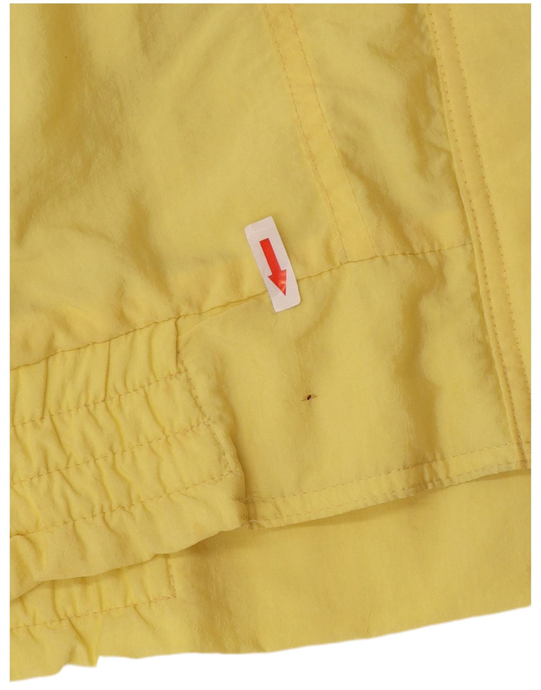 Vintage Womens Oversized Windbreaker Jacket EU 44 XL Yellow Polyamide