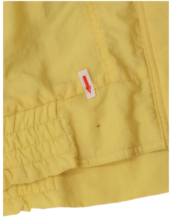 Vintage Womens Oversized Windbreaker Jacket EU 44 XL Yellow Polyamide