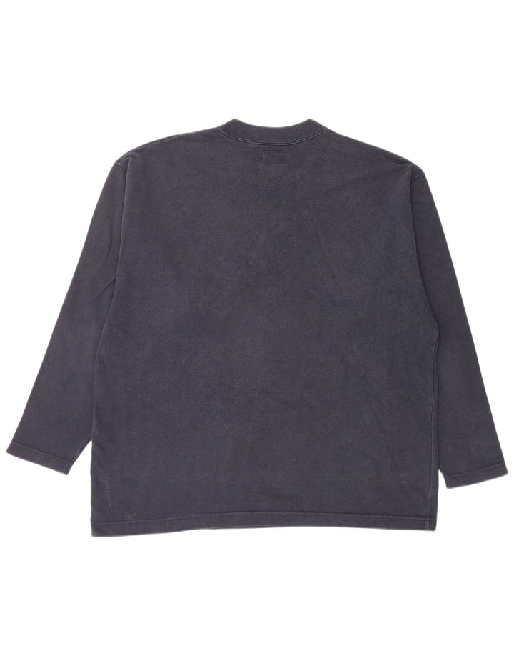 LEVI'S Felpa con grafica da uomo Maglione grande in cotone blu navy