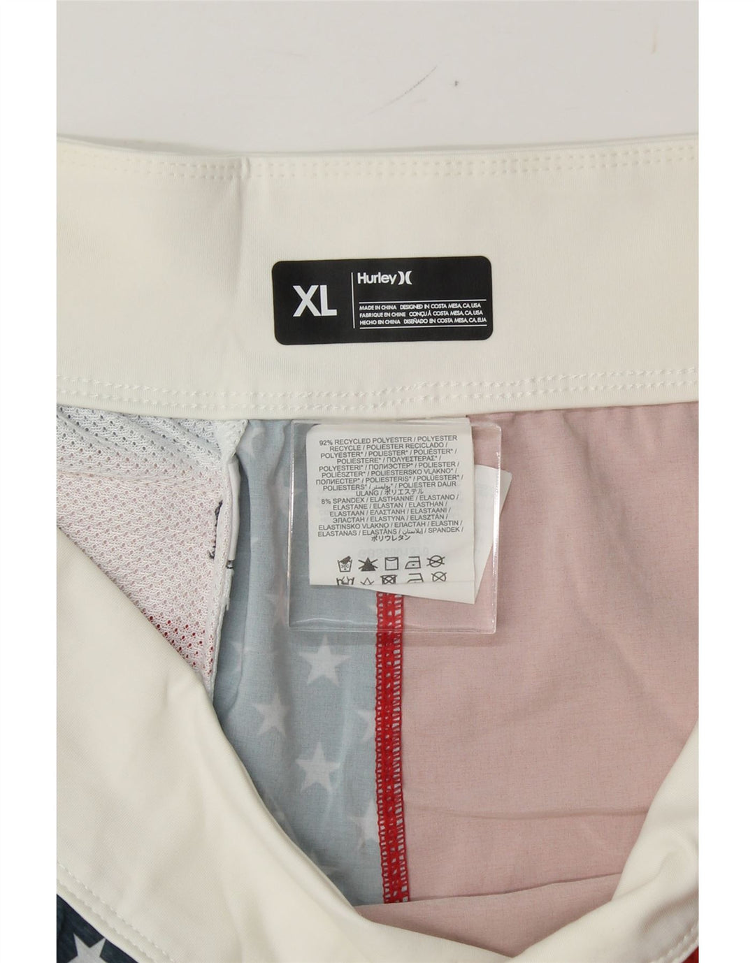 HURLEY Womens Swimwear UK 18 XL  Red Colourblock Polyester Vintage Hurley and Second-Hand Hurley from Messina Hembry 