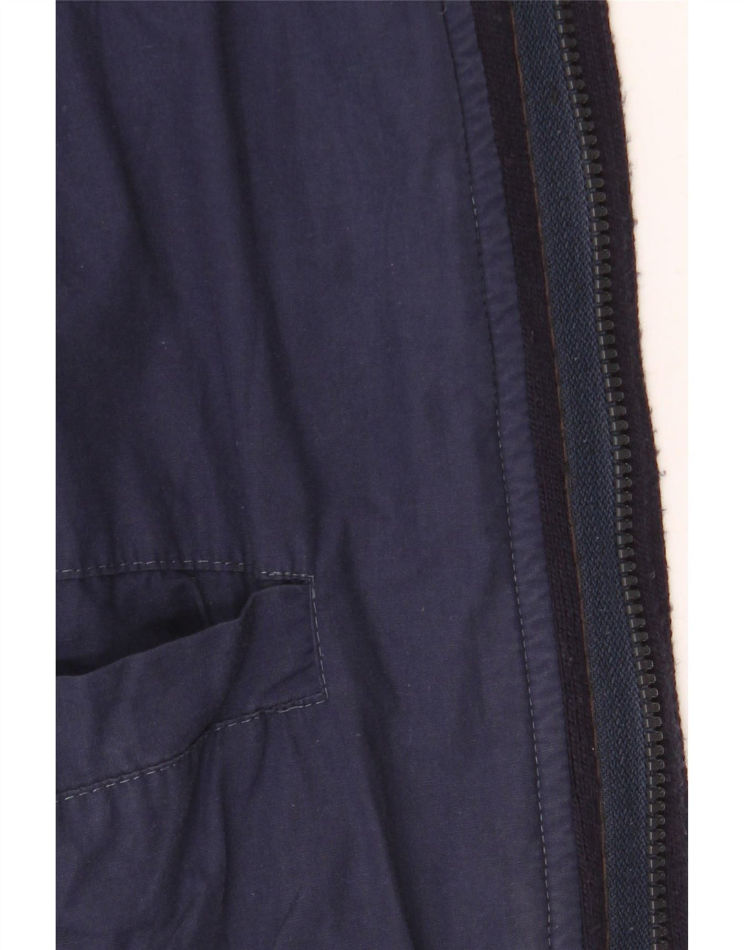 VINTAGE Mens Bomber Jacket UK 42 XL Navy Blue Colourblock
