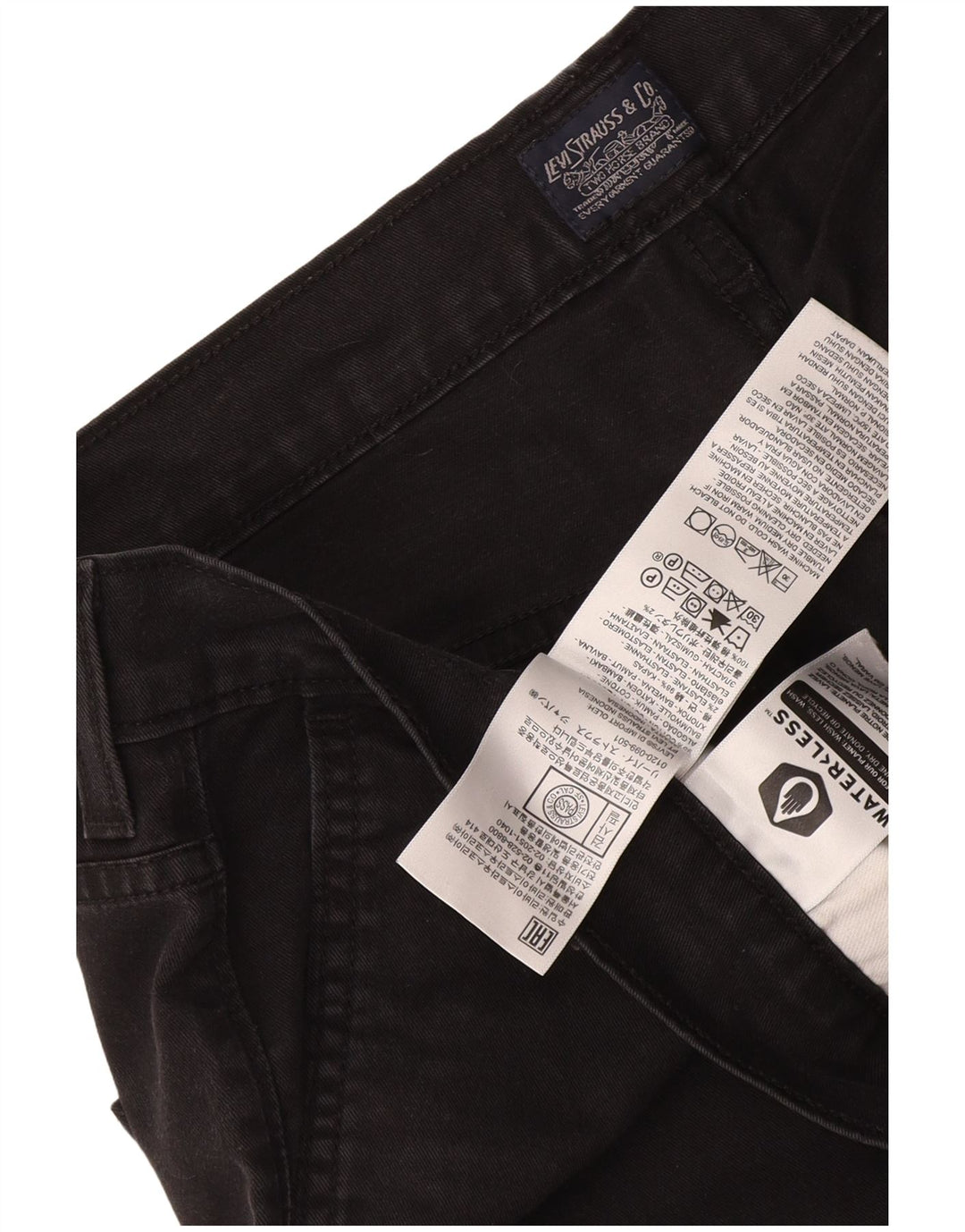 Levi's Herren-Chinohose, W36, L30, schwarze Baumwolle