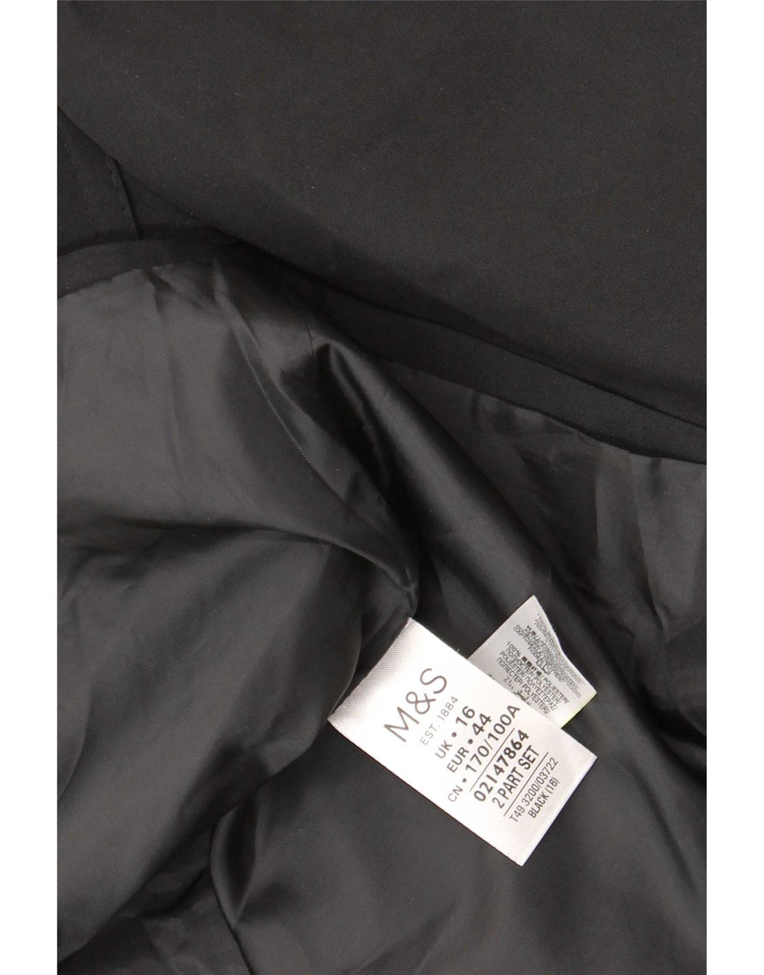 Trench da donna Marks & Spencer UK 16 grande poliestere nero