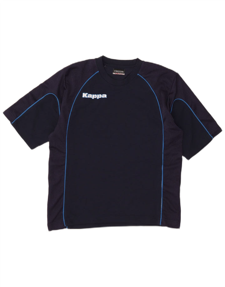 Kappa T-Shirt Graphique Homme Petit Bleu Marine Polyester