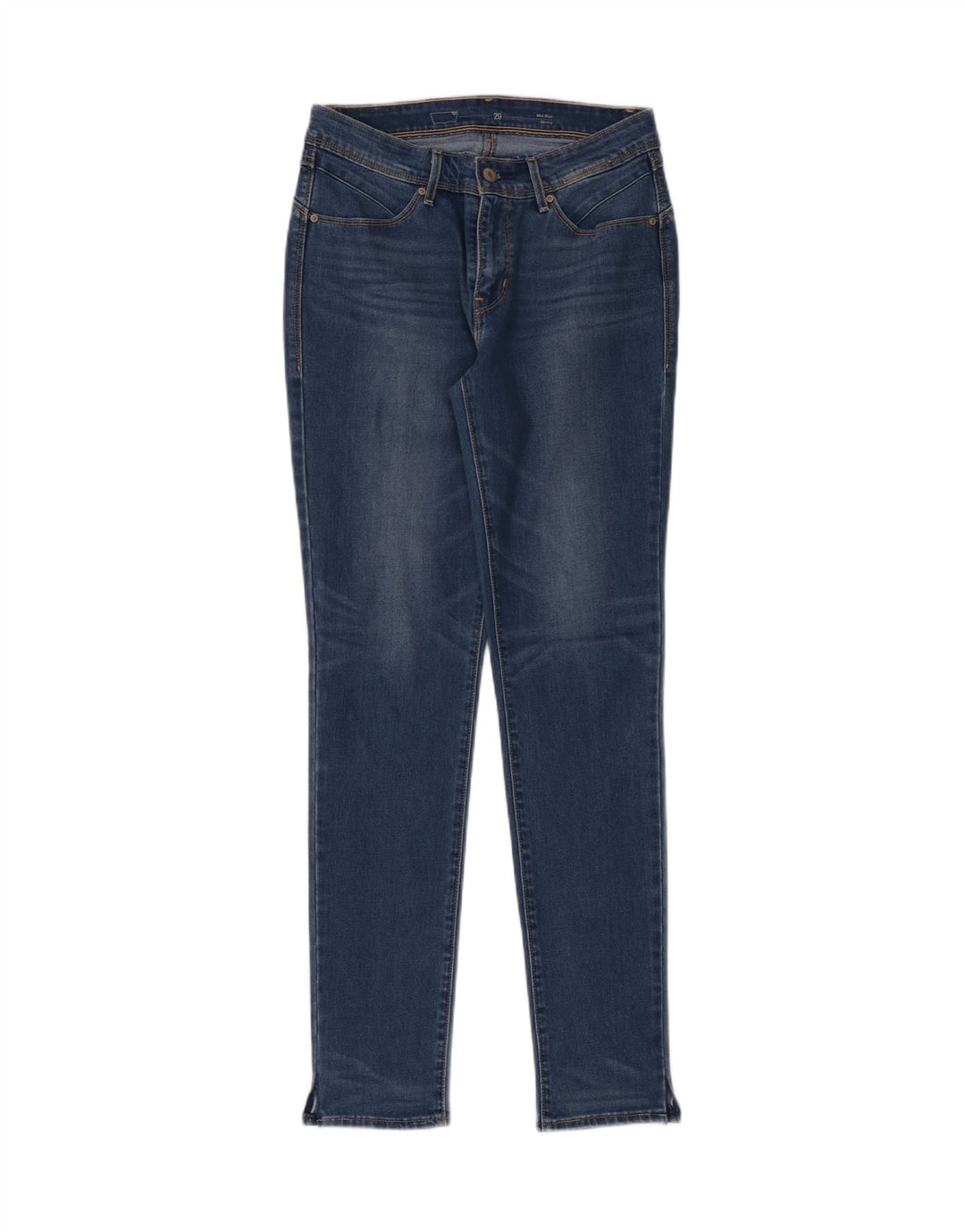 Levi's Womens Mid Rise Skinny Jeans W29 L32 Blue
