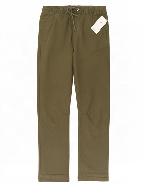 Marks & Spencer Boys Lige Chinobukser 13-14 år W28 L29 Khaki