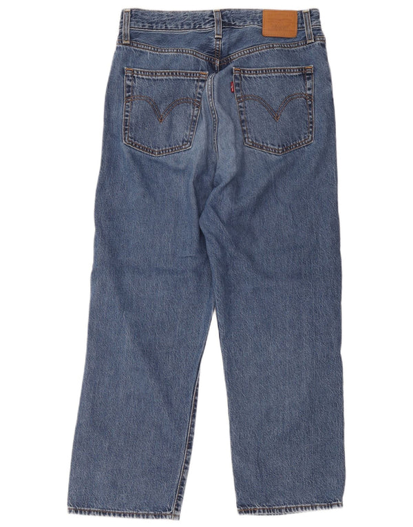 Levi's Mujer Ribcage Vaqueros Rectos De Cintura Alta W30 L27 Algodón Azul