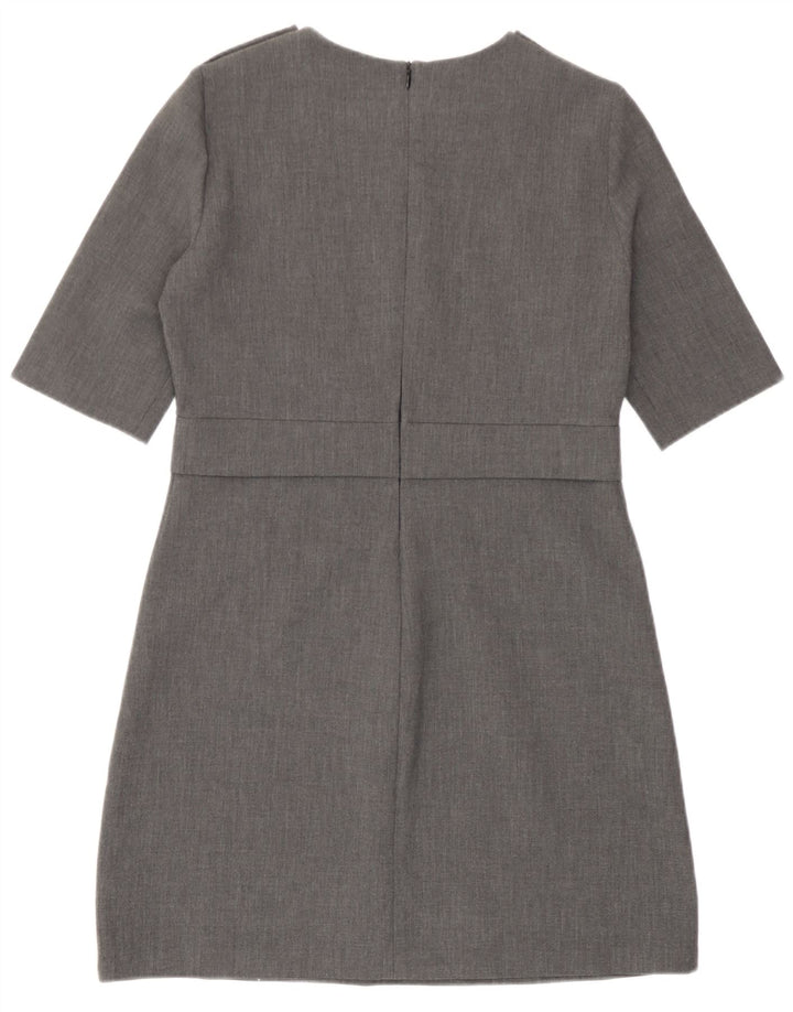 Zara Womens Shift Dress UK 12 Medium Grey