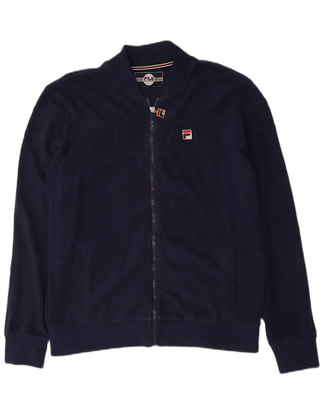 Giacca da ginnastica da uomo Fila di grandi dimensioni in cotone blu navy
