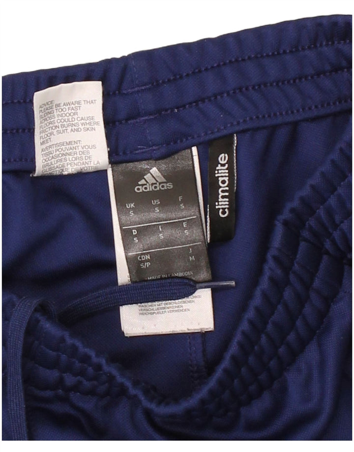 ADIDAS Mens Climalite Tracksuit Trousers Small  Navy Blue Polyester
