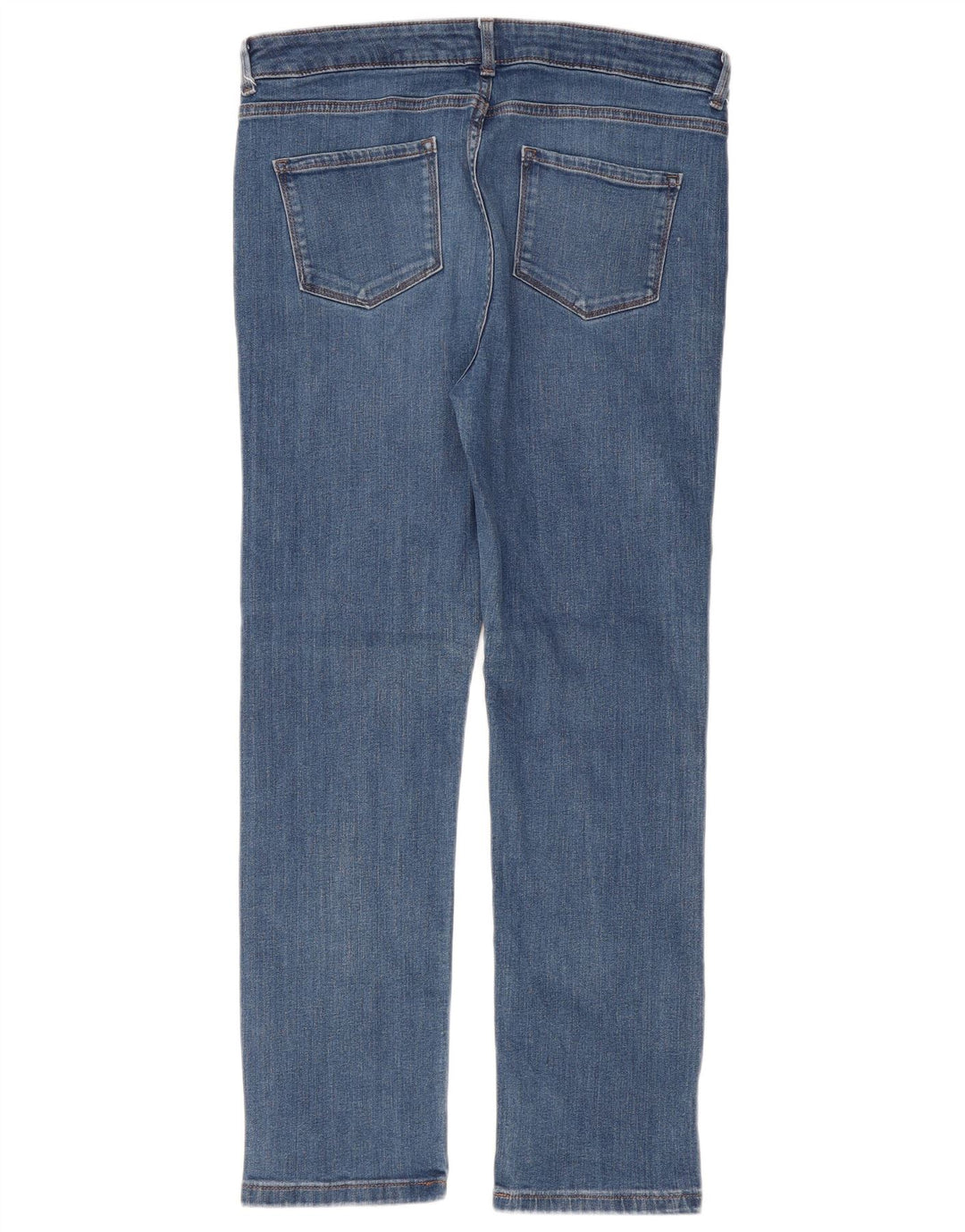 Marks & Spencer Womens Regular Slim Jeans UK 14 Large W36 L29 Blue Cotton