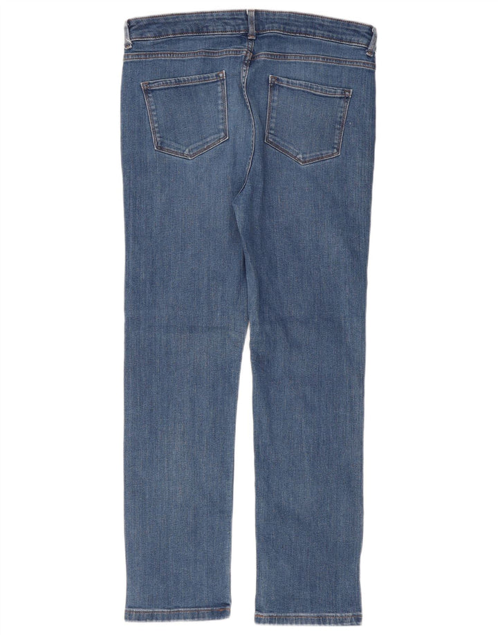 Marks & Spencer Womens Regular Slim Jeans UK 14 Large W36 L29 Blue Cotton