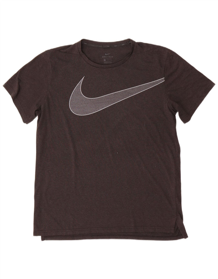 Camiseta Nike Dri Fit Graphic para hombre, talla grande, poliéster gris