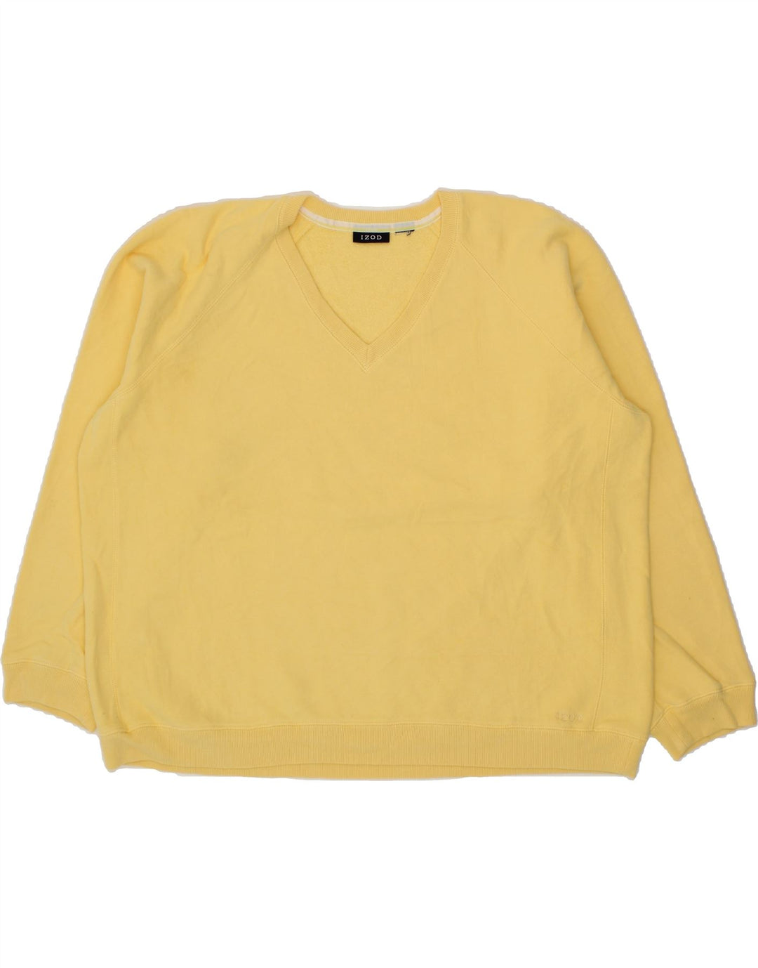 IZOD Womens Oversized Sweatshirt Jumper UK 20 2XL Yellow Vintage Izod and Second-Hand Izod from Messina Hembry 