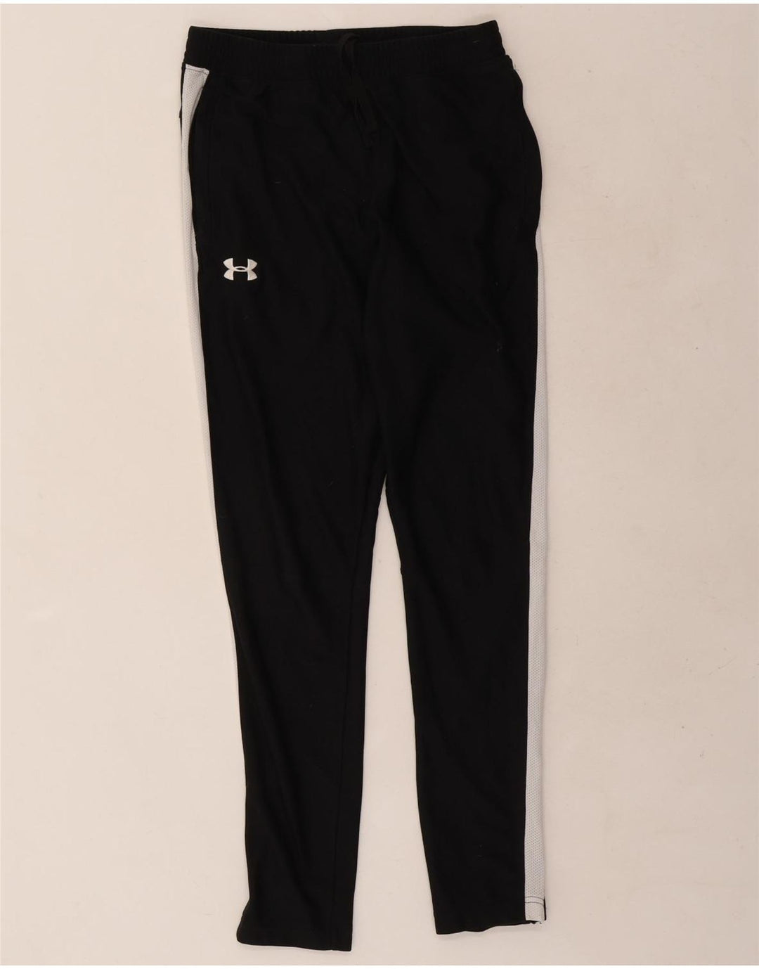 Under Armour Mens Tracksuit Trousers Medium Black Colourblock Polyester