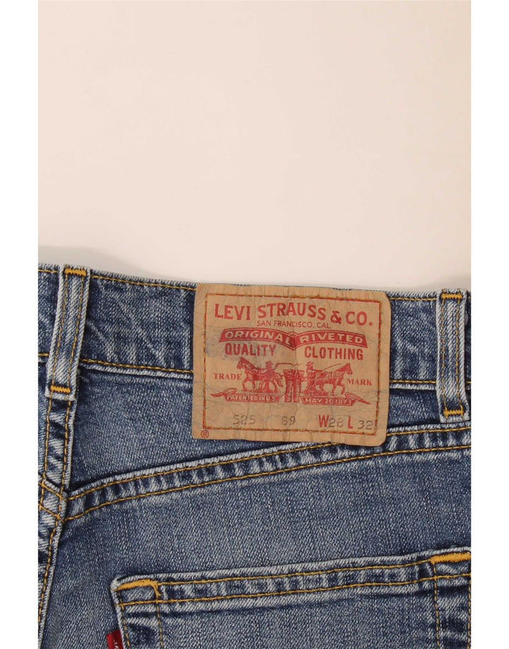 Женские джинсовые шорты Levi's 525, средние W28, синие, хлопок