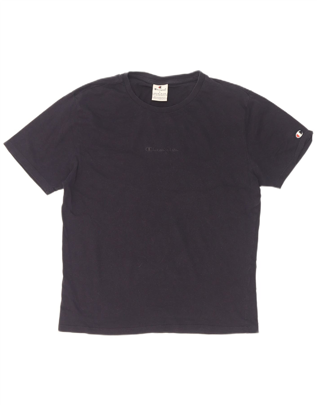 Champion Womens T-Shirt Top UK 16 Large Navy Blue