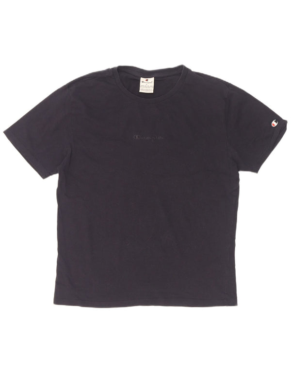 Champion Damen T-Shirt Top UK 16 Large Marineblau